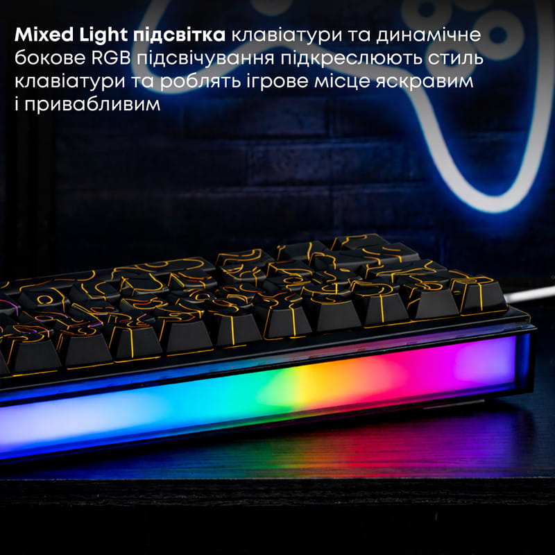 Клавиатура Ajazz NK68 Red Switch Black USB-C (NK68-R-S-B)