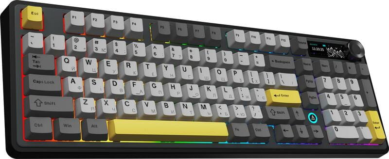 Клавіатура бездротова Ajazz AK980 V2 Gift Switch V2 Black (AK980-V2-G-BGY)