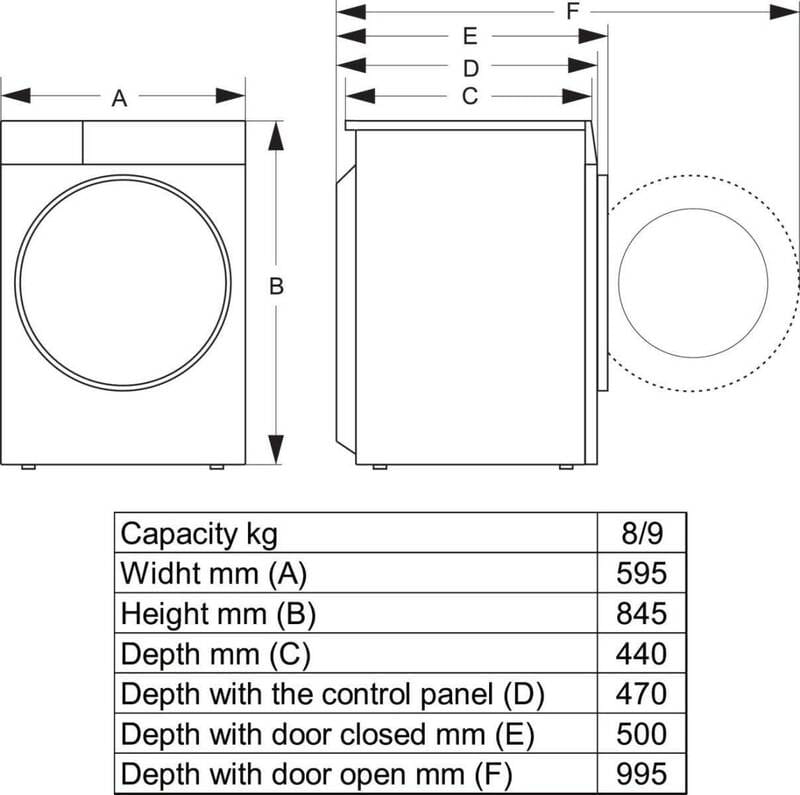 Пральна машина Hisense WF5I9043BWFS