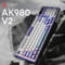 Фото - Клавіатура бездротова Ajazz AK980 V2 Gift Switch V2 White (AK980-V2-G-PWB) | click.ua