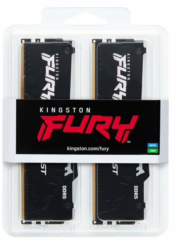 Модуль памяти DDR5 2x8GB/5600 Kingston Fury Beast RGB Black (KF556C40BBAK2-16)