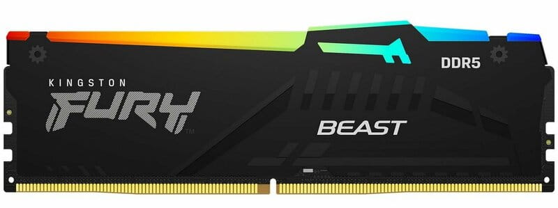 Модуль памяти DDR5 2x8GB/5600 Kingston Fury Beast RGB Black (KF556C40BBAK2-16)