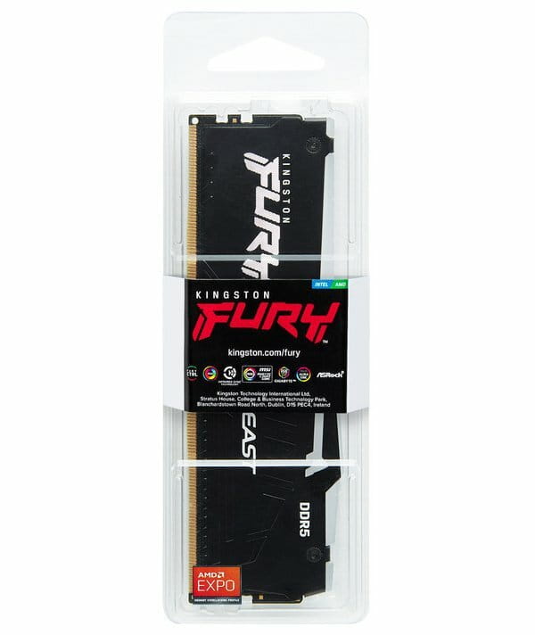 Модуль памяти DDR5 16GB/6000 Kingston Fury Beast RGB Expo (KF560C30BBEA-16)
