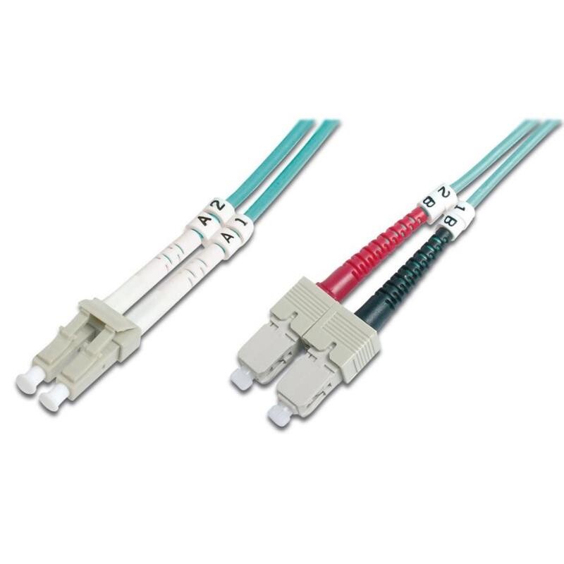 Оптичний патч-корд Digitus LC/UPC-SC/UPC, 50/125, OM3, duplex, 1м (DK-2532-01/3)