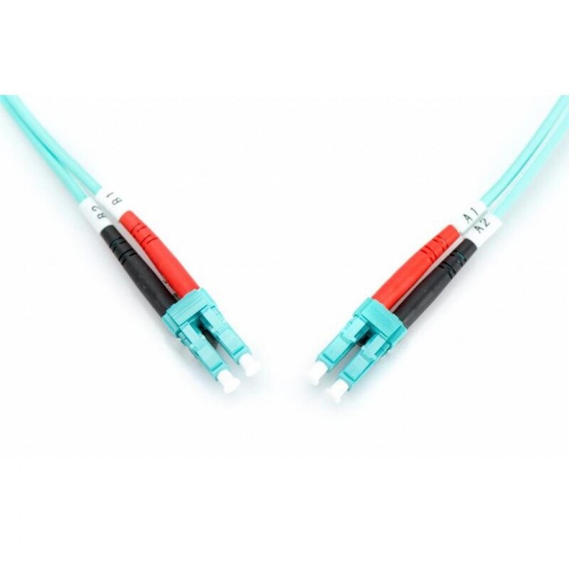Оптичний патч-корд Digitus LC-LC, 50/125, OM3, duplex, 10м (DK-2533-10/3)