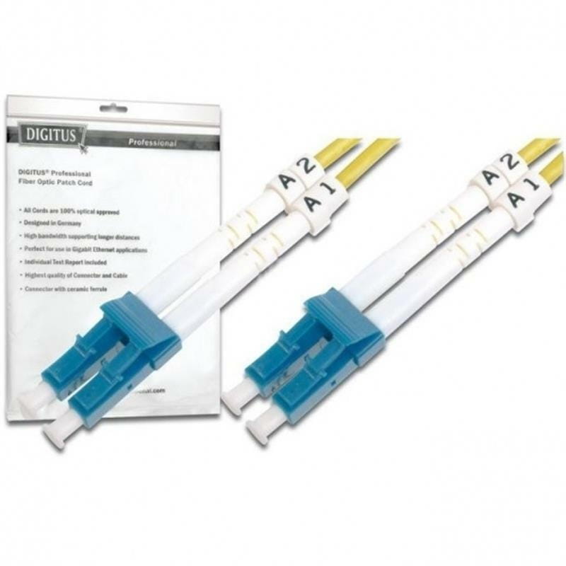 Оптичний патч-корд Digitus (DK-2933-05) LC/UPC-LC/UPC, 9/125 OS2, duplex, 5 м
