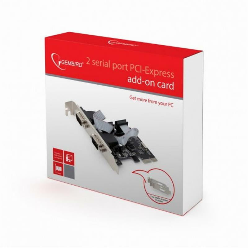 Контроллер Gembird (SPC-22) PCI-Express - 2 RS-232