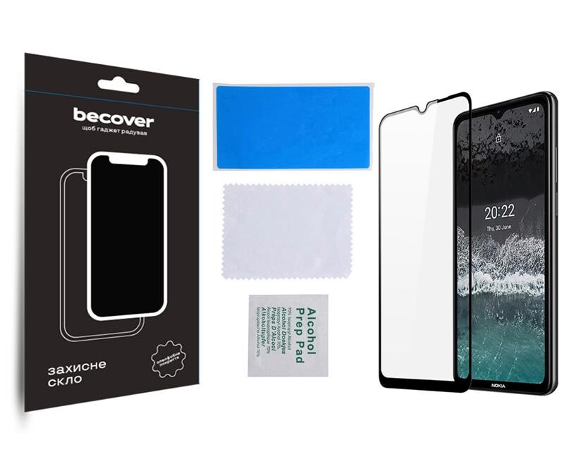 Защитное стекло BeCover для Nokia C21 Black (709741)
