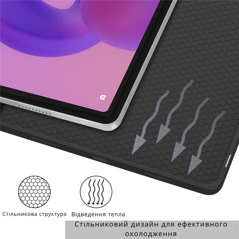 Чeхол-книжка BeCover Flexible TPU Mate с креплением для стилуса для Lenovo Idea Tab/K11 (2nd Gen) TB336/Xiaoxin Pad (2025) 11" Black (714893)