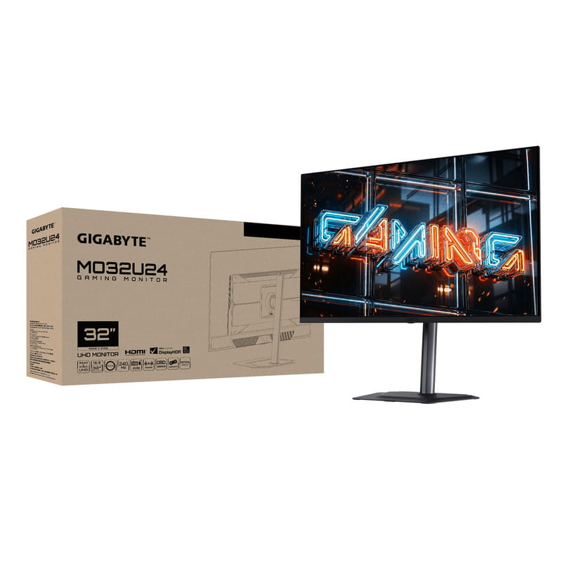 Монитор Gigabyte 31.5" Gaming MO32U24 QD-OLED Black 240Hz