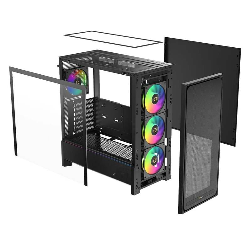 Корпус Ocypus Delta C70 ARGB Black (DELTA-C70-BKG400XX-GL)
