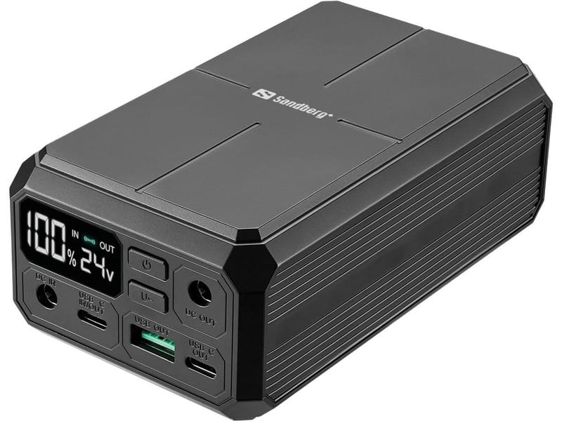 Універсальна мобільна батарея Sandberg Laptop 27000mAh PD 100W Black (421-13)