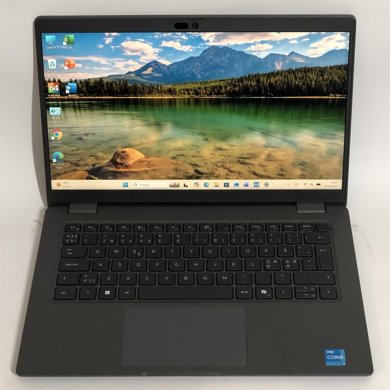 Ноутбук Dell Latitude 3450 / 14" FullHD IPS / i3-1315U / 8GB / 256GB SSD / Win11Pro / Backlight / сканер відбитка - Б/в