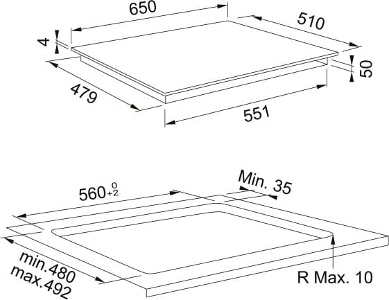 Варочная поверхность Franke Smart FHLM FSM 654 I B BK (108.0606.108)