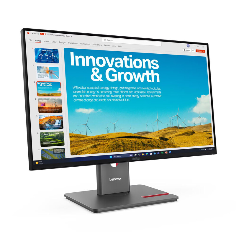 Монiтор Lenovo 23.8" ThinkVision P24QD-40 (64B1GAT1UA) IPS Black 120Hz