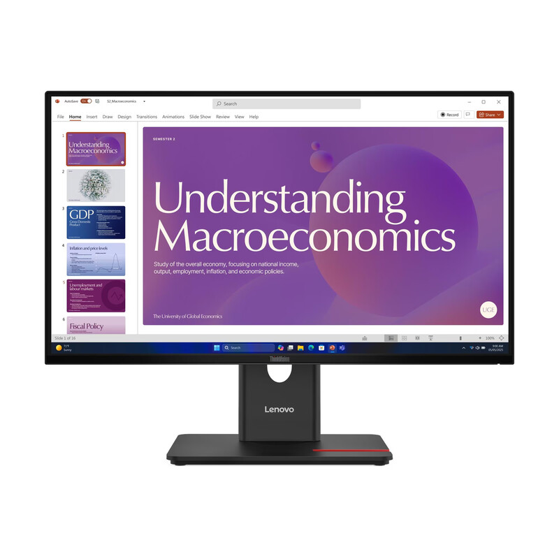 Монiтор Lenovo 23.8" ThinkVision T24D-40 (64B9GAT1UA) IPS Black 120Hz