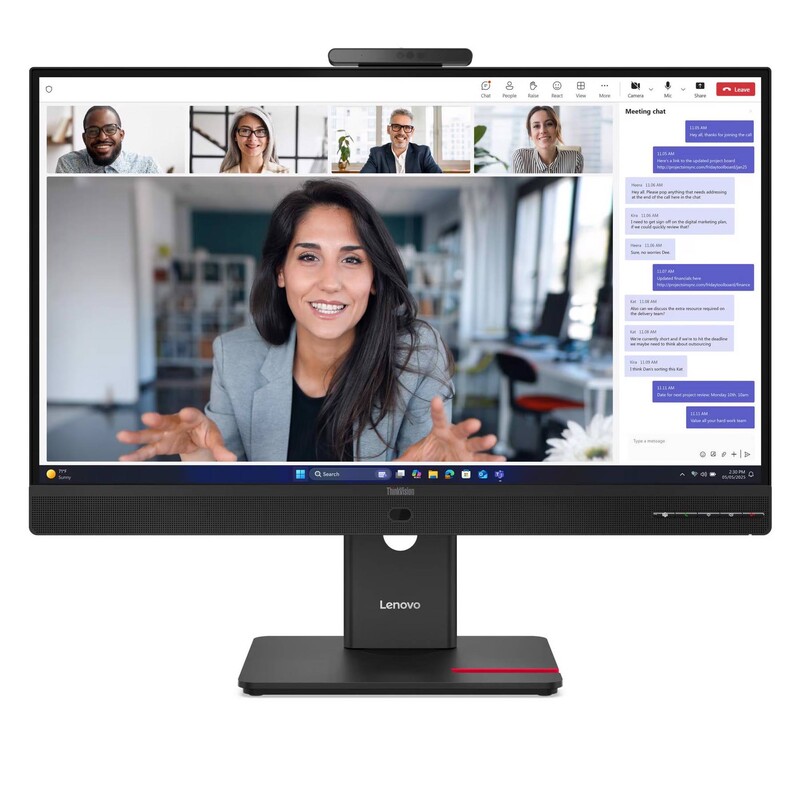 Монiтор Lenovo 27" ThinkVision T27QD-4v (64B8UAT1UA) IPS Black 120Hz