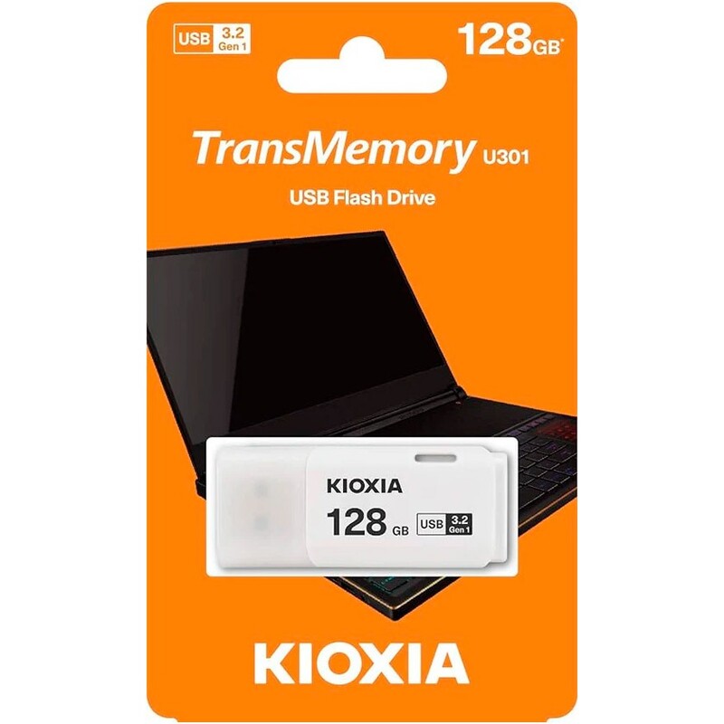 Флеш-накопитель USB3.2 128GB Kioxia TransMemory U301 White (LU301W128GG4)