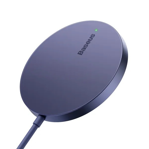 Беспроводное зарядное устройство Baseus Simple Mini3 Magnetic Wireless Charger 15W Purple (CCJJ040205)