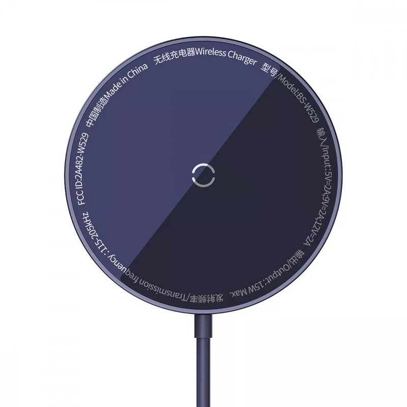 Беспроводное зарядное устройство Baseus Simple Mini3 Magnetic Wireless Charger 15W Purple (CCJJ040205)