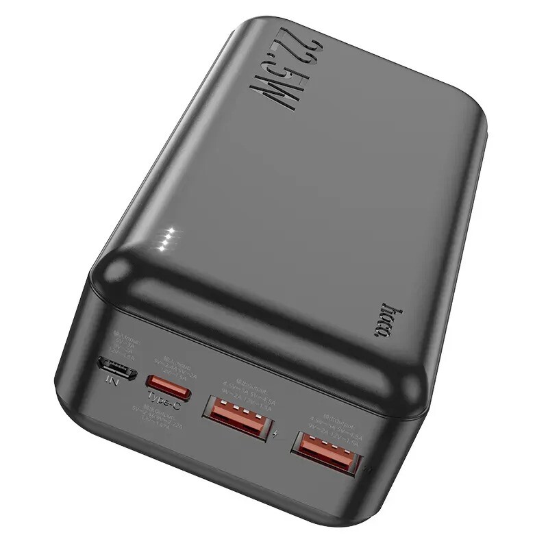Універсальна мобільна батарея Hoco J101B Astute 22.5W 30000mAh Black (6931474782519)