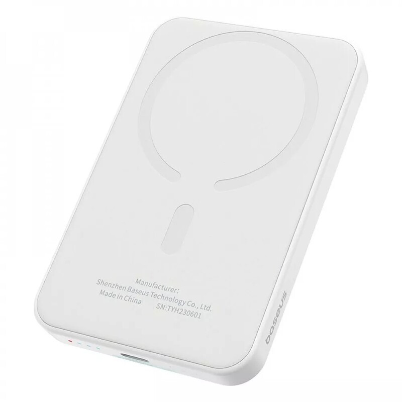 Универсальная мобильная батарея Baseus Magnetic Mini 5000mAh, 20W White (P10022107223-00)