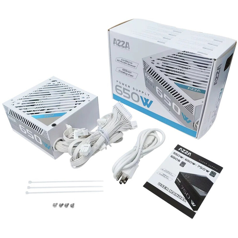 Блок питания AZZA PSAZ-650B(ATX3.1) White 650W