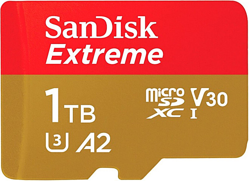 Карта пам`ятi MicroSDXC 1TB UHS-I Class 10 R190/W130MB/s SanDisk Extreme V30 A2 U3 + SD Adapter (SDSQXAV-1T00-GN6MA)