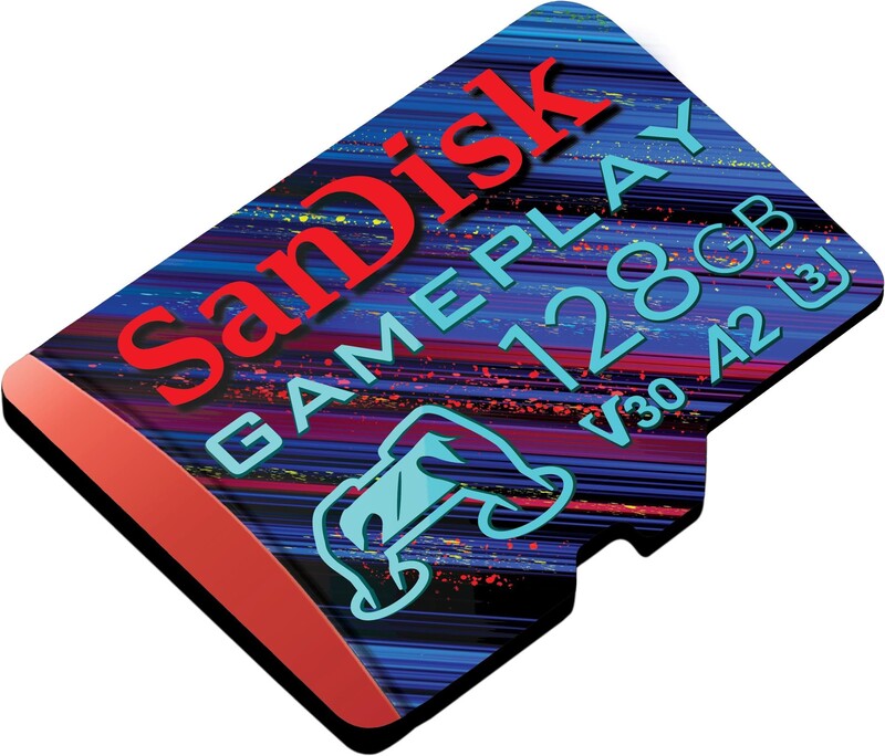 Карта памяти MicroSDXC 128GB UHS-I Class 10 R190/W90MB/s SanDisk GamePlay V30 A2 U3 (SDSQXAA-128G-GN6XN)