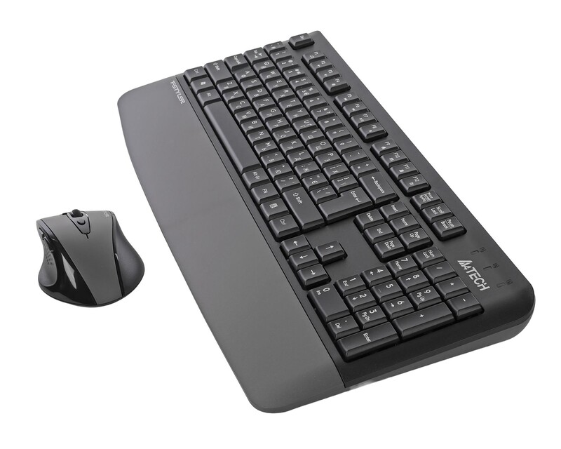 Комплект (клавиатура, мышь) беспроводной A4Tech Fstyler FG2500S Plus Grey