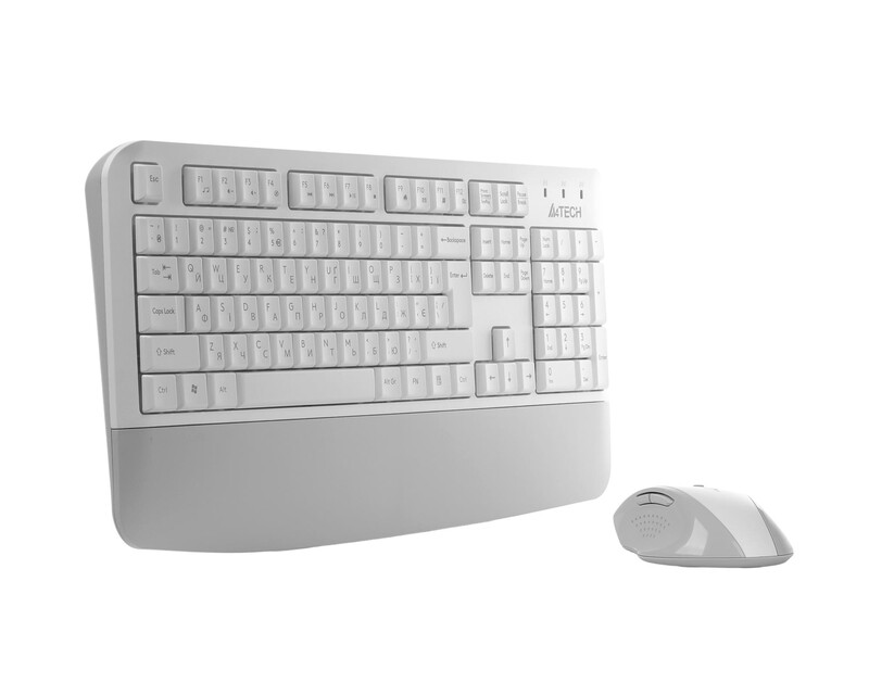 Комплект (клавіатура, миша) бездротовий A4Tech Fstyler FG2500S Plus White