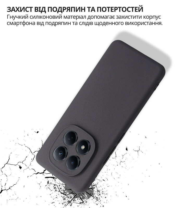 Чохол-накладка BeCover для Xiaomi Redmi Note 15 Pro 5G Black (714974)