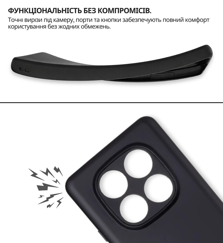 Чохол-накладка BeCover для Xiaomi Redmi Note 15 Pro Plus 5G Black (714976)