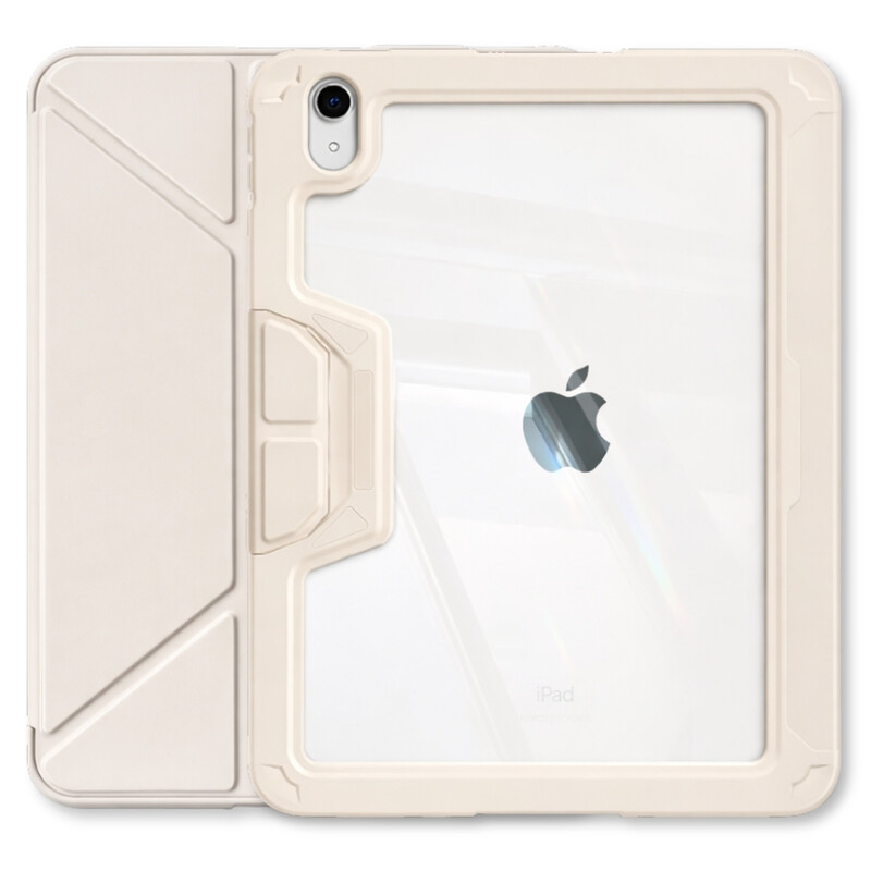 Чохол-книжка BeCover Rugged Origami Transparent з кріпленням Apple Pencil для Apple iPad 10.9" (2022/2024)/iPad (А16) 2025 11" Beige (714970)