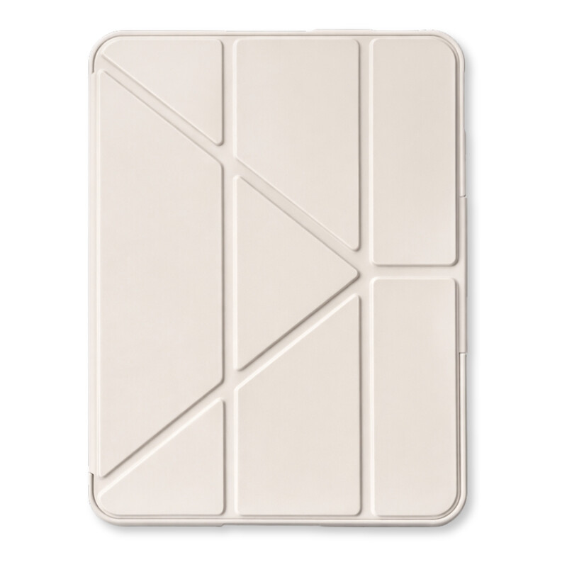 Чохол-книжка BeCover Rugged Origami Transparent з кріпленням Apple Pencil для Apple iPad 10.9" (2022/2024)/iPad (А16) 2025 11" Beige (714970)