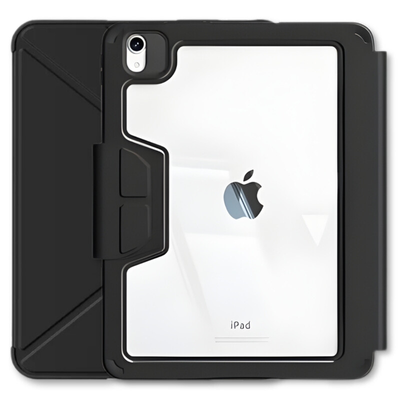 Чехол-книжка BeCover Rugged Origami Transparent с креплением Apple Pencil для Apple iPad Air 11" M2/M3 (2024/2025) Black (714968)
