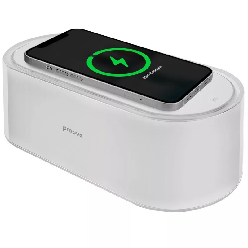 Ночник с беспроводной зарядкой Proove Glow White (PLPG00102002)