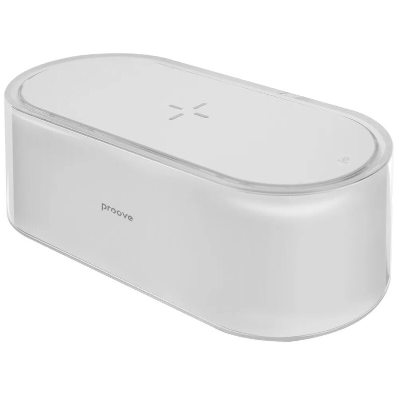 Ночник с беспроводной зарядкой Proove Glow White (PLPG00102002)