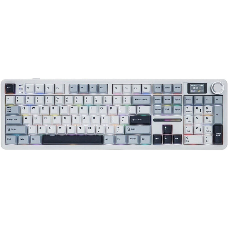 Клавіатура бездротова Aula F108 Pro White (6978080501318)