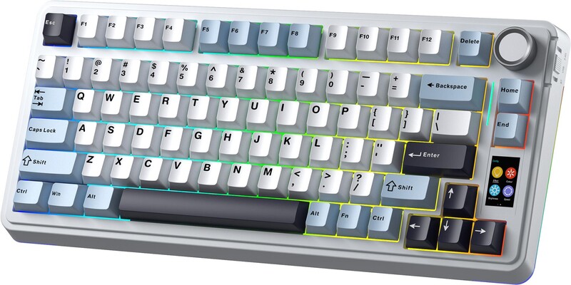 Клавіатура бездротова Aula S75 Pro White (6978080502148)