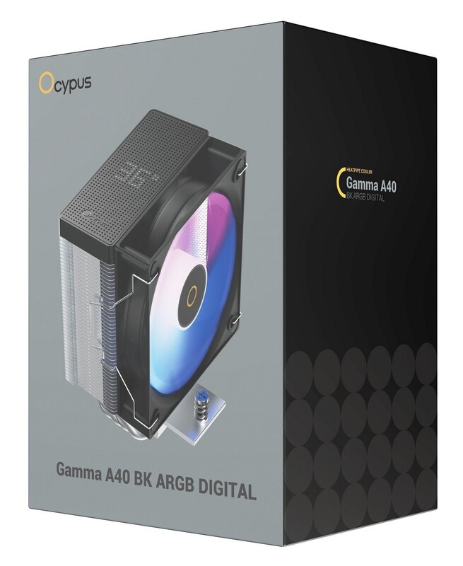 Кулер процесорний Ocypus Gamma A40 BK ARGB Digital (GAMMA-A40-BK1NAWD00X-GL)