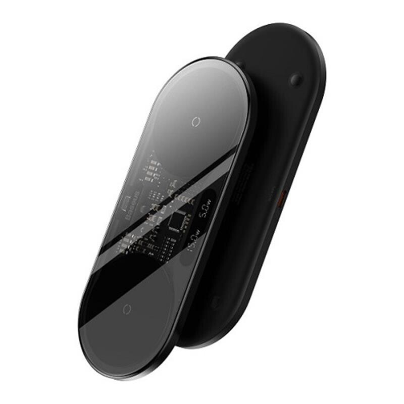 Беспроводное зарядное устройство Baseus Digital LED Display 20W Black (WXSX010101)