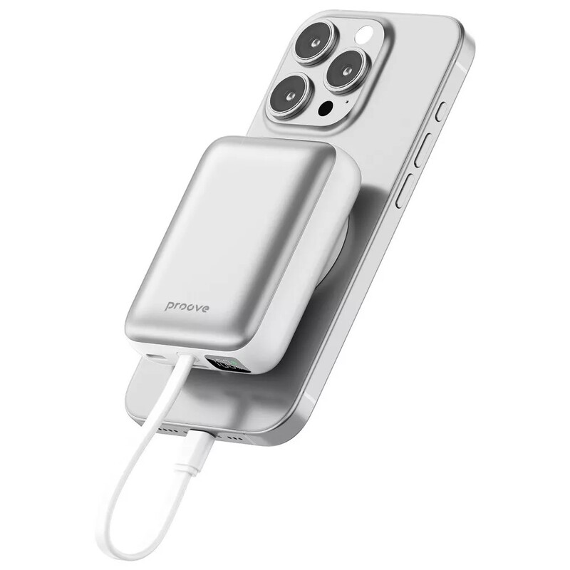 Універсальна мобільна батарея Proove Neutron 22.5W 10000mAh Silver/White (PBNE22022206)