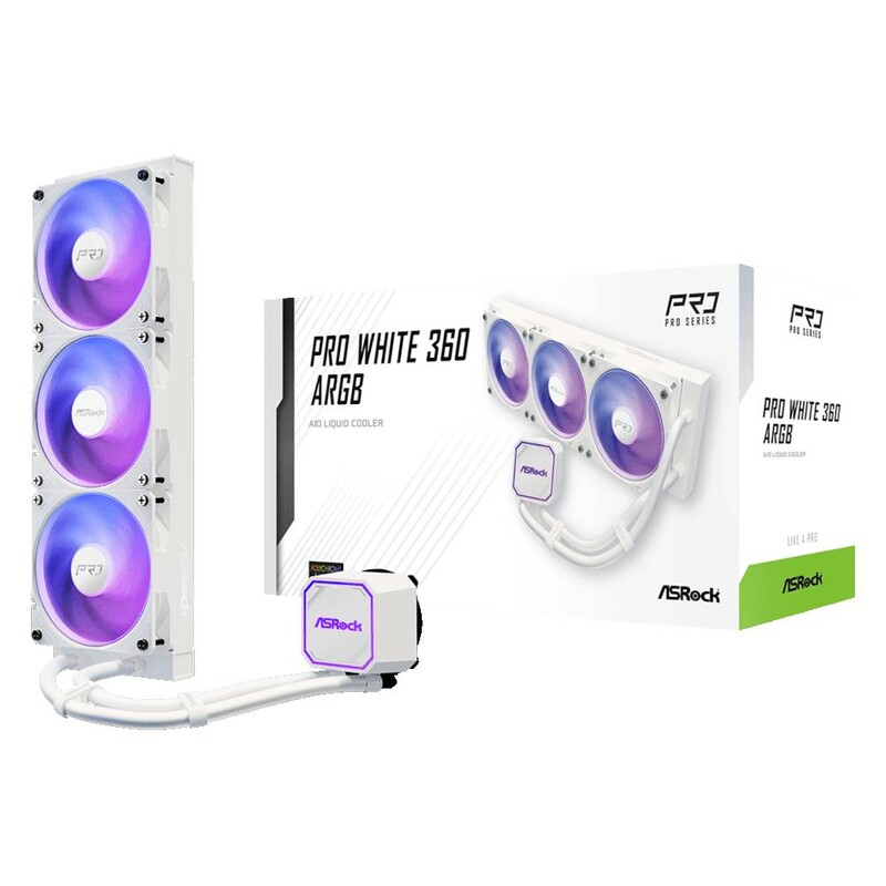 Система водяного охлаждения Asrock Pro ARGB 360 White