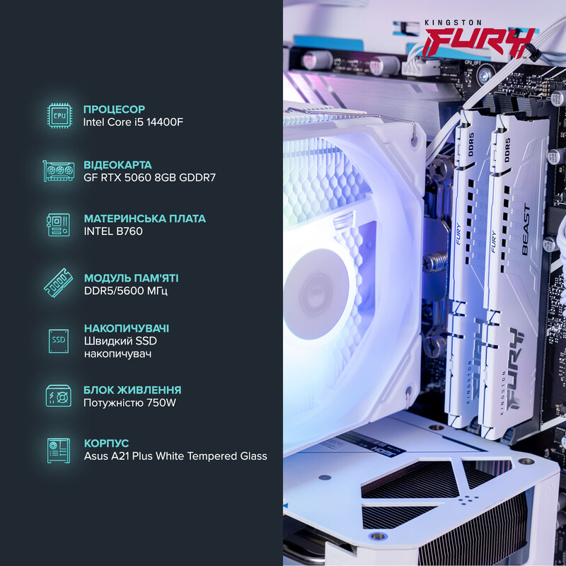 Персональний комп`ютер ASGARDPrime White (I144F.32.S10.56.7119)