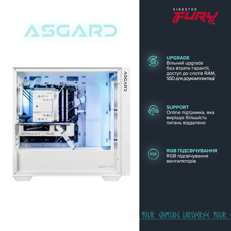 Персональний комп`ютер ASGARDPrime White (I144F.32.S10.56.7119)
