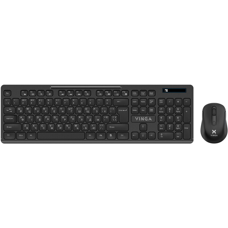 Комплект (клавіатура, мишка) бездротовий Vinga KBSW-100 Black