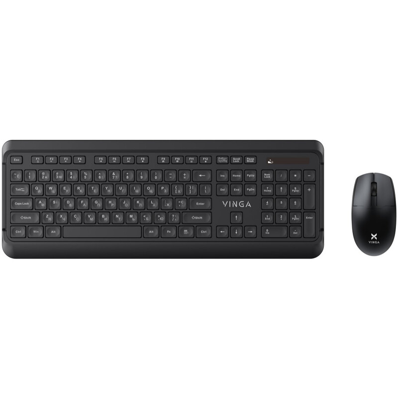 Комплект (клавіатура, мишка) бездротовий Vinga KBSW-110 Black