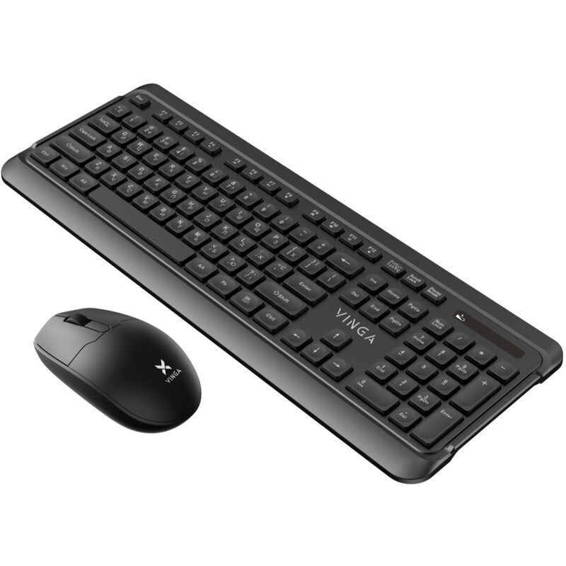 Комплект (клавіатура, мишка) бездротовий Vinga KBSW-110 Black
