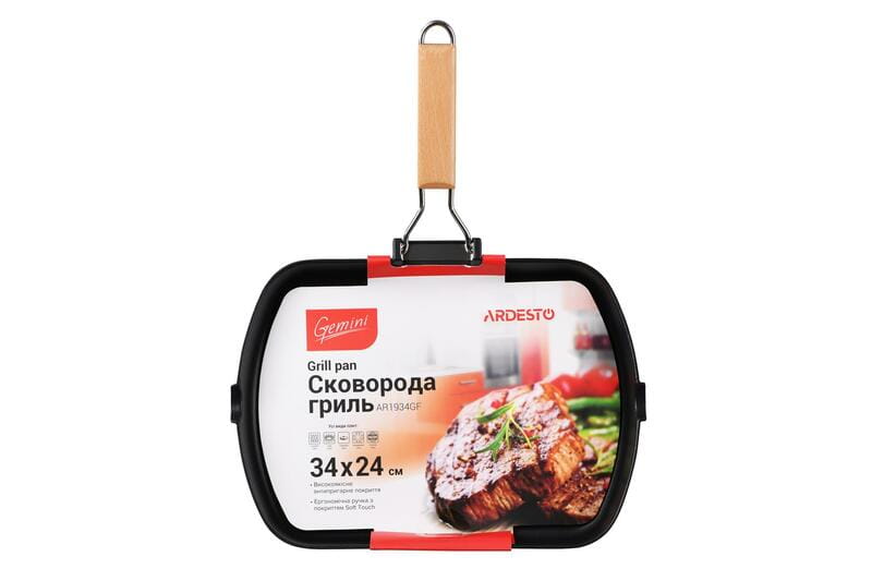 Сковорода гриль Ardesto Gemini 34х24 см (AR1934GF)